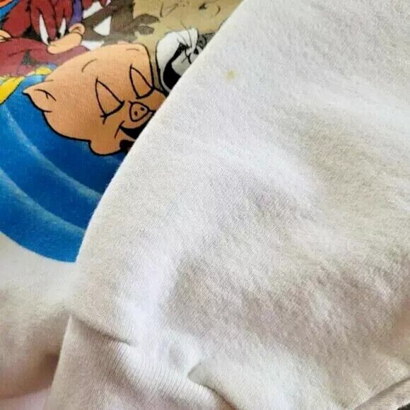 Vintage ACME Looney Tunes Sweatshirt with All The Gang!  Unisex Size Large - Picture 11 of 12